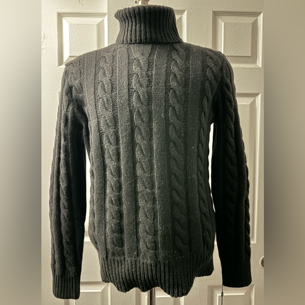 Cable Knit Wool-Cashmere Sweater